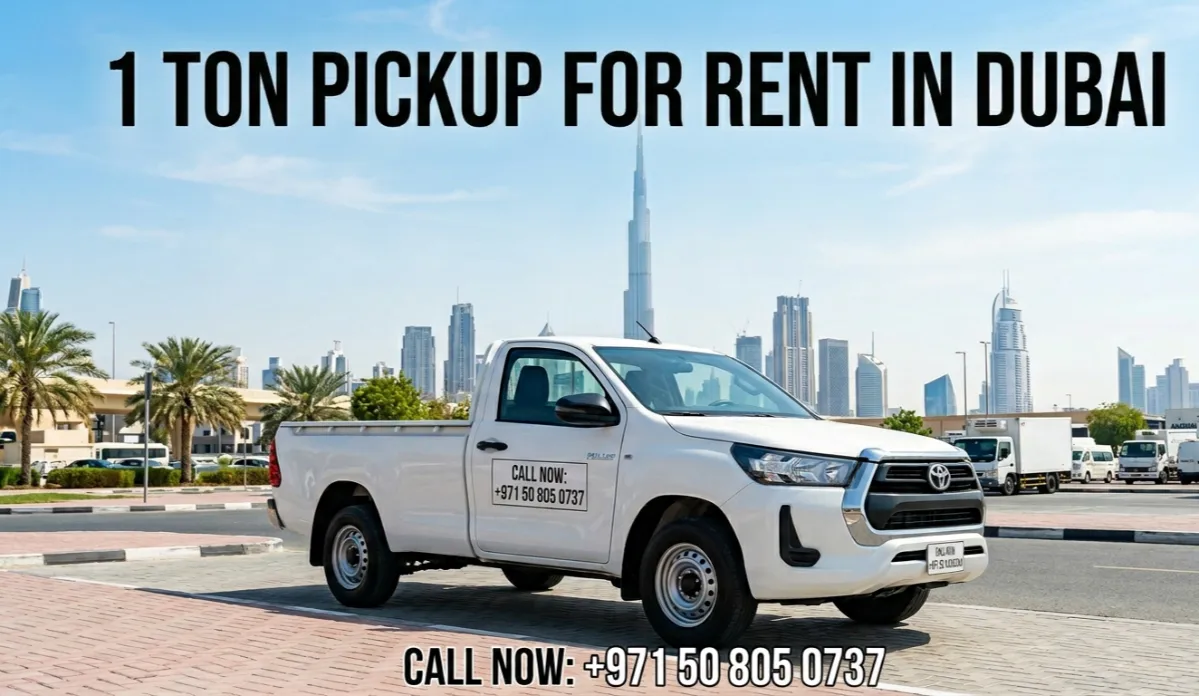 1 Ton Pickup for Rent in Dubai